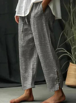 Clara - Pantalon D'Été Décontracté À Rayures
