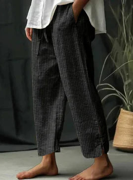 Clara - Pantalon D'Été Décontracté À Rayures