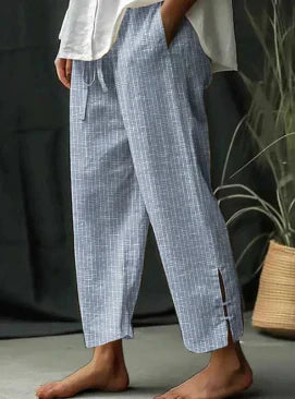 Clara - Pantalon D'Été Décontracté À Rayures