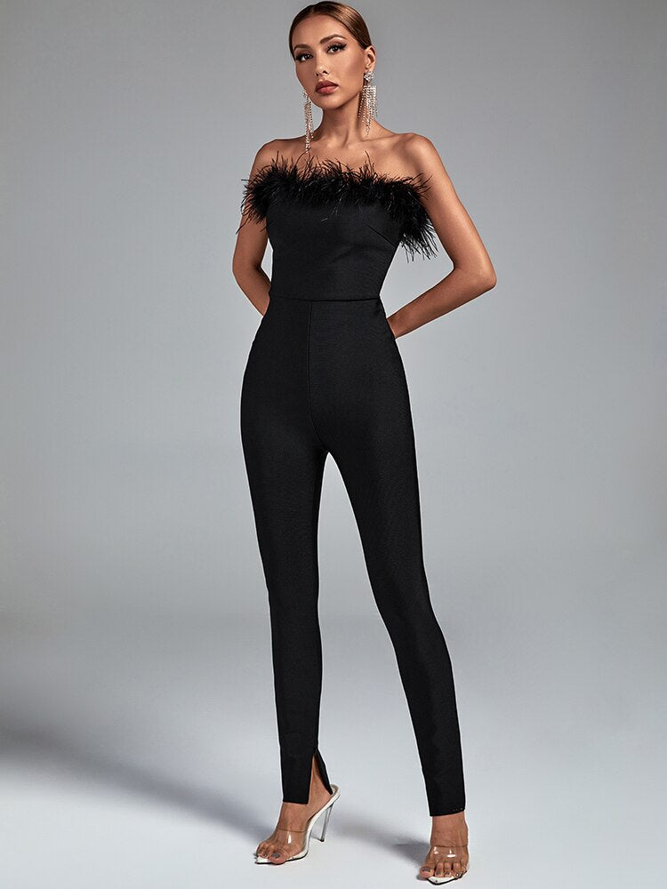 Combinaison de Soirée Élégante en Polyester – Femme – Felicia