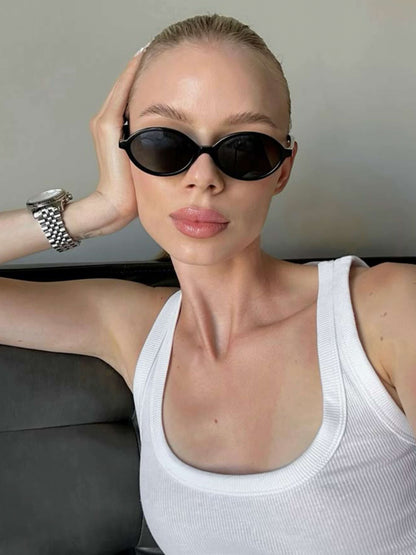 Lunettes de soleil ovales Clarence