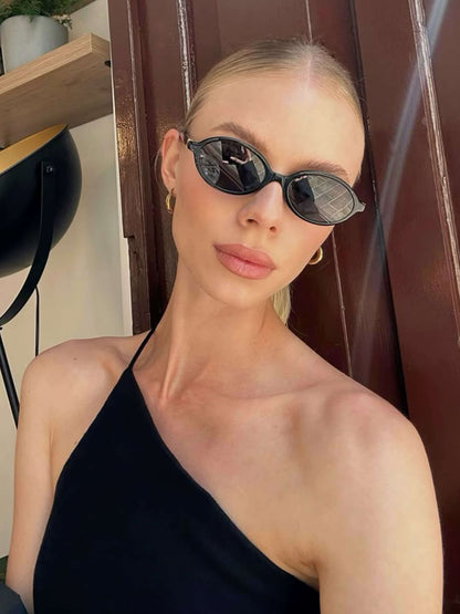 Lunettes de soleil ovales Clarence