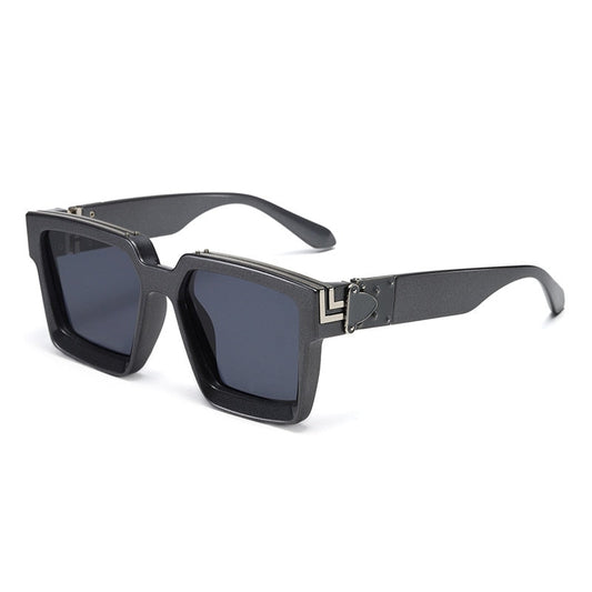 Lunettes de soleil carrées teintées aux normes modernes