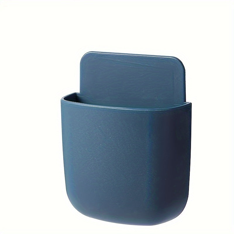 Boîte de rangement autocollante pour télécommandes, téléphones portables et plus – Pas besoin de percer !
