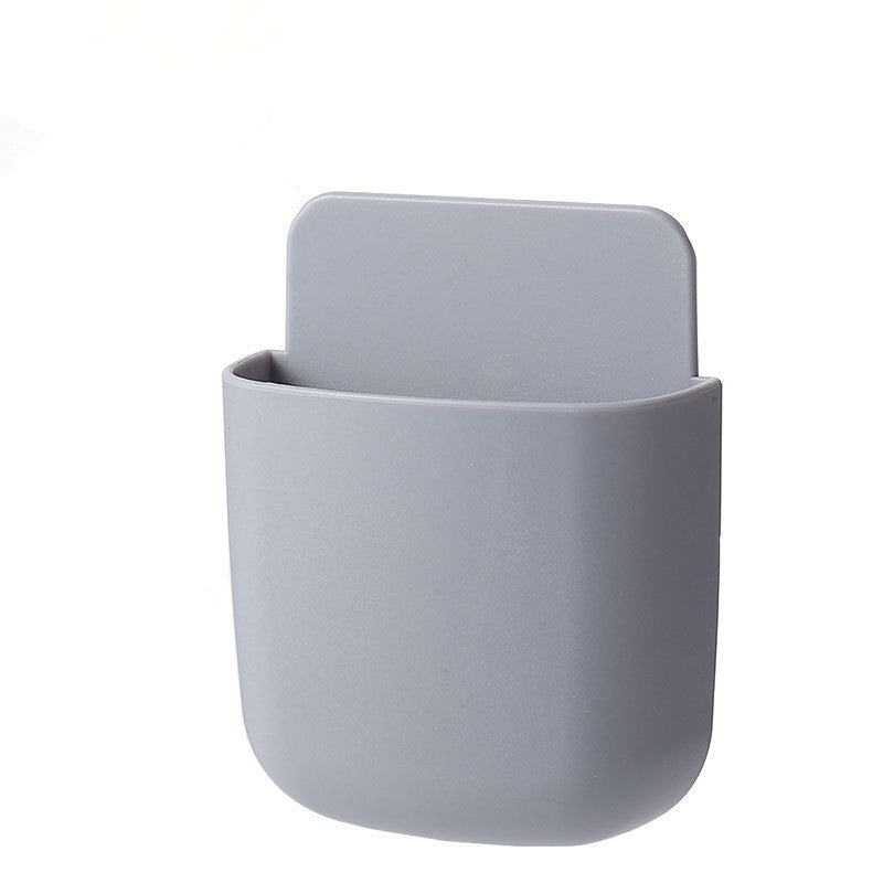Boîte de rangement autocollante pour télécommandes, téléphones portables et plus – Pas besoin de percer !