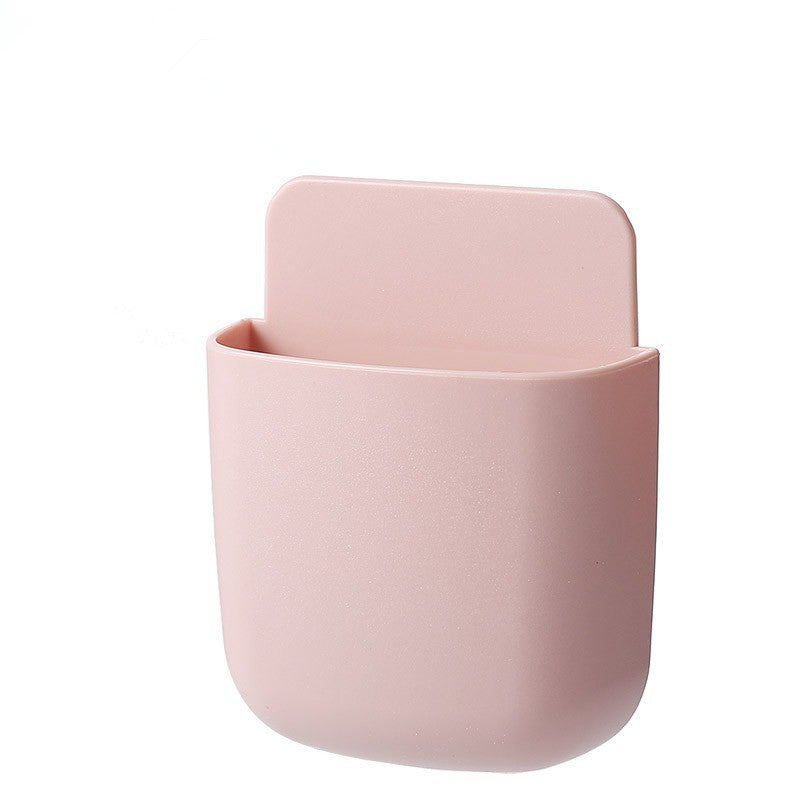 Boîte de rangement autocollante pour télécommandes, téléphones portables et plus – Pas besoin de percer !