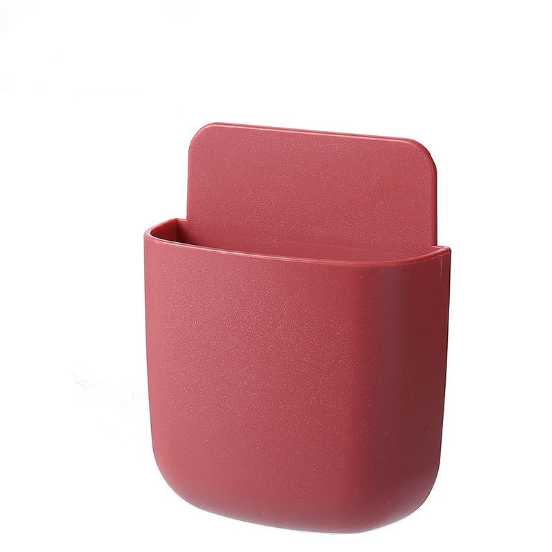 Boîte de rangement autocollante pour télécommandes, téléphones portables et plus – Pas besoin de percer !
