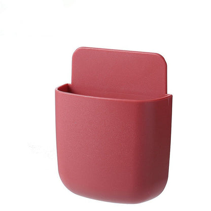 Boîte de rangement autocollante pour télécommandes, téléphones portables et plus – Pas besoin de percer !