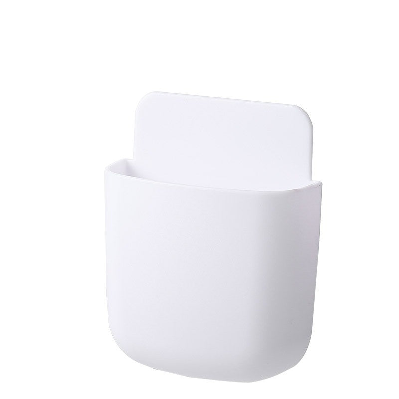 Boîte de rangement autocollante pour télécommandes, téléphones portables et plus – Pas besoin de percer !