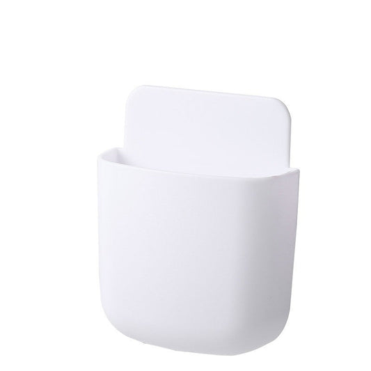 Boîte de rangement autocollante pour télécommandes, téléphones portables et plus – Pas besoin de percer !