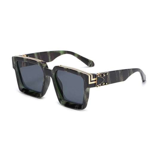 Lunettes de soleil carrées teintées aux normes modernes