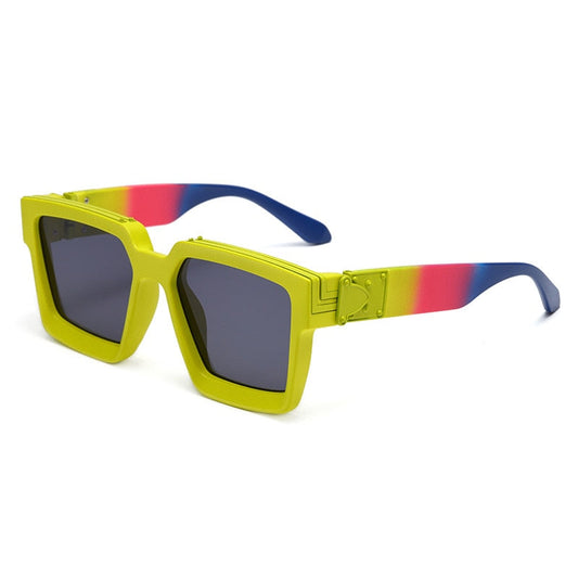 Lunettes de soleil carrées teintées aux normes modernes