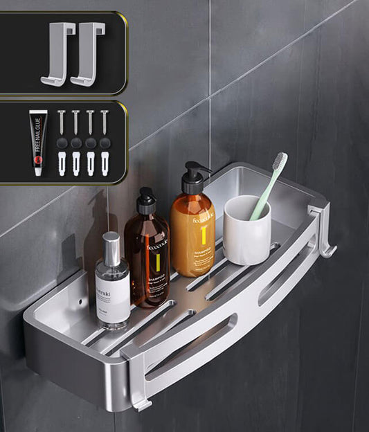 SilverCaddy Étagère de Douche – Organisateur en Acier Inoxydable Monté au Mur
