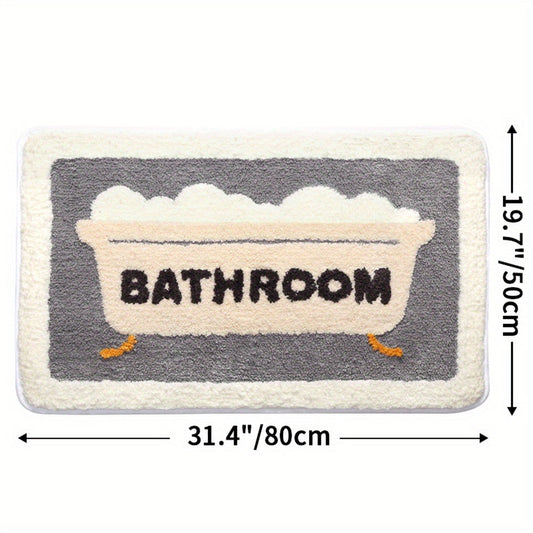 Tapis de bain antidérapant absorbant Sim – Confort et sécurité premium pour votre salle de bain