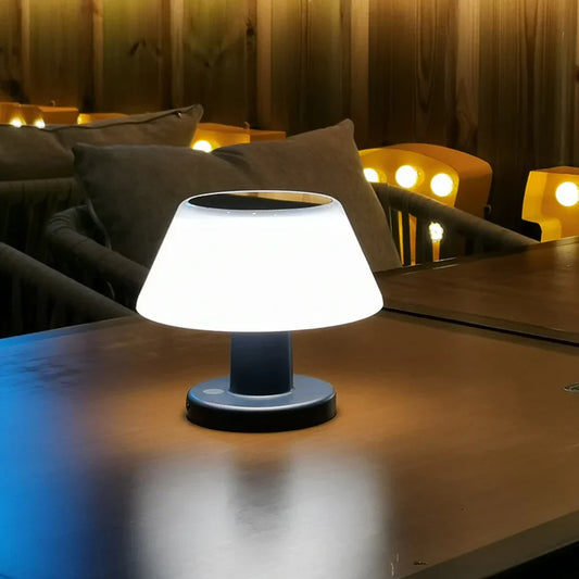 Lampe de table solaire – Étanche, Dimmable et Rechargeable sans Fil