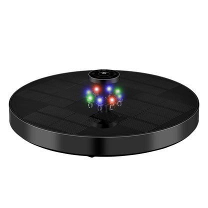 Fontaine flottante solaire avec éclairage LED, décoration écologique pour jardin et piscine
