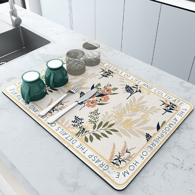 SplashGuard Super Absorbante Tapis de Cuisine – Gardez vos surfaces de travail sèches et propres