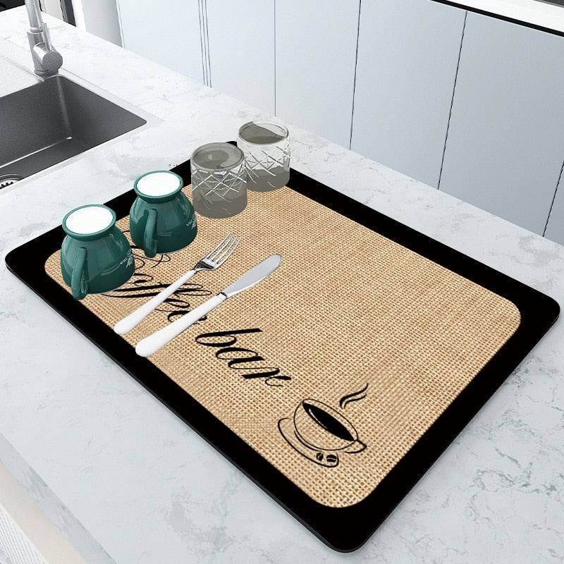 SplashGuard Super Absorbante Tapis de Cuisine – Gardez vos surfaces de travail sèches et propres