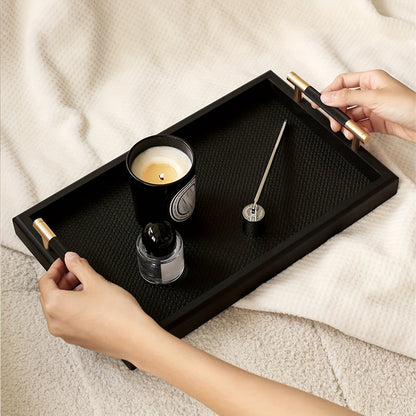 Boîte à bijoux en bois élégante avec poignées – Solution de rangement multifonctionnelle