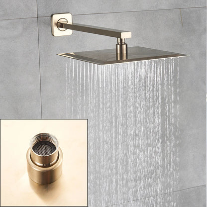 Ultra-Fin Douche Pluviale Dorée – Douche Carrée en Acier Inoxydable Réglable