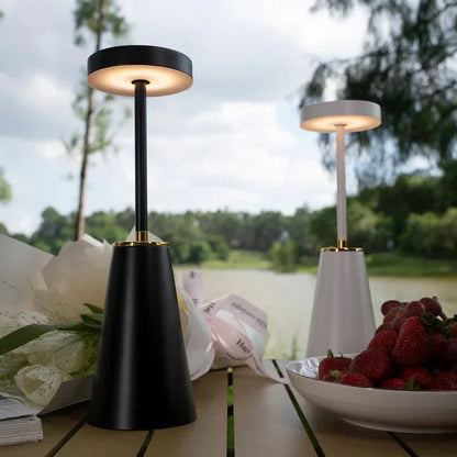 LumiFlex Lampe de Table Sans Fil – Lumière LED Sans Fil avec Dimmable 3 Couleurs, Technologie Tactile, Batterie 4000mAh, Étanche
