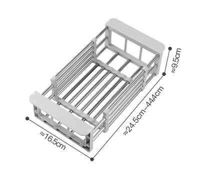 Panier en acier inoxydable réglable pour une organisation parfaite de la cuisine