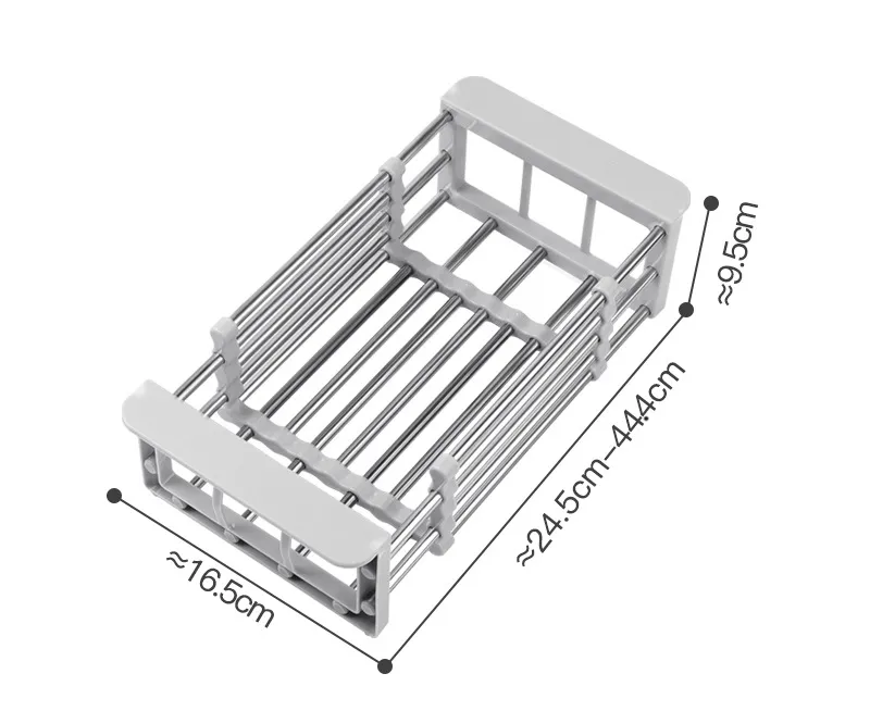 Panier en acier inoxydable réglable pour une organisation parfaite de la cuisine