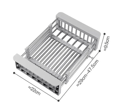 Panier en acier inoxydable réglable pour une organisation parfaite de la cuisine
