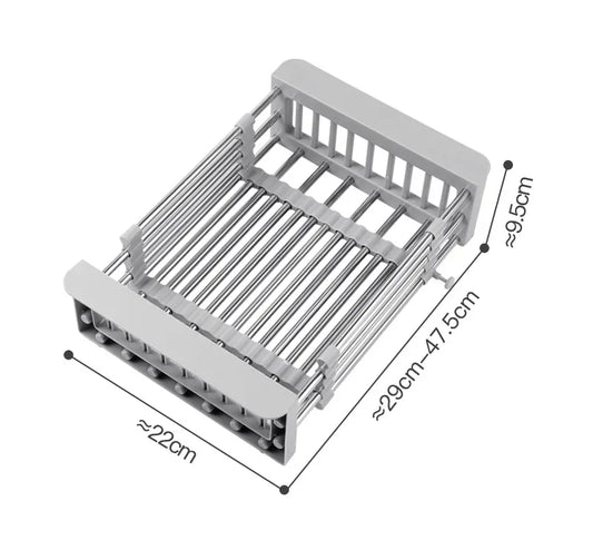 Panier en acier inoxydable réglable pour une organisation parfaite de la cuisine