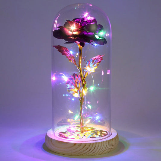 Rose Galaxie Enchantée – Un cadeau intemporel d'amour et de magie