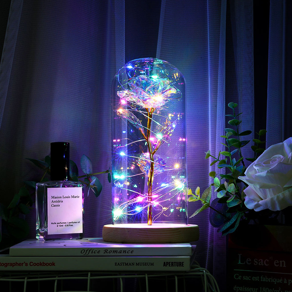 Rose Galaxie Enchantée – Un cadeau intemporel d'amour et de magie