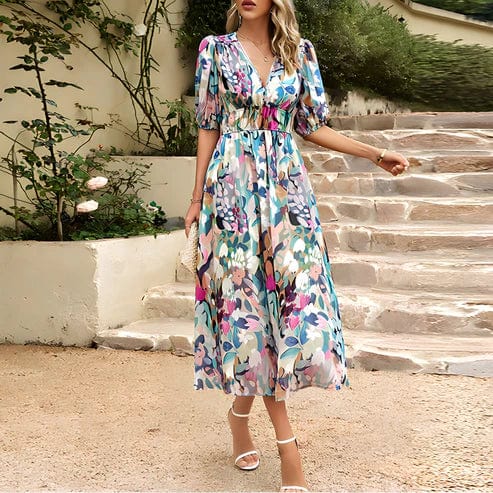 Robe Midi Élégante en Polyester – Femme – Céline