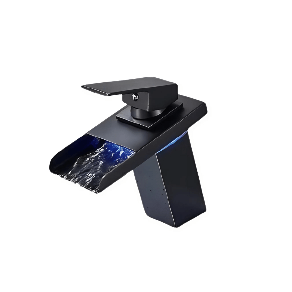 Robinet LED Vidric Cascade – Avec affichage de température et design élégant pour salles de bains modernes