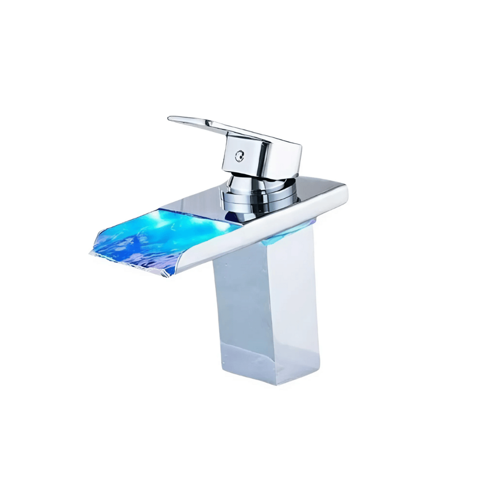 Robinet LED Vidric Cascade – Avec affichage de température et design élégant pour salles de bains modernes