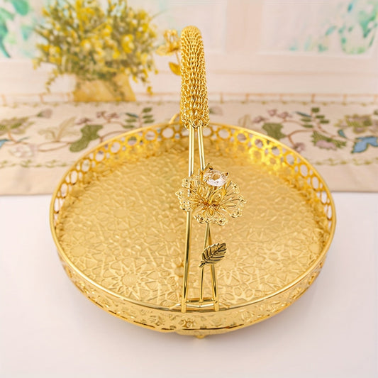 Panier à fruits en métal VintageServe à plusieurs niveaux – Présentation élégante et polyvalente pour fruits et desserts