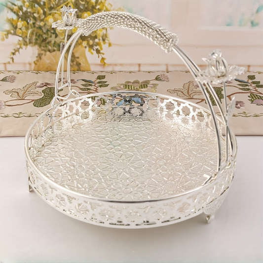 Panier à fruits en métal VintageServe à plusieurs niveaux – Présentation élégante et polyvalente pour fruits et desserts