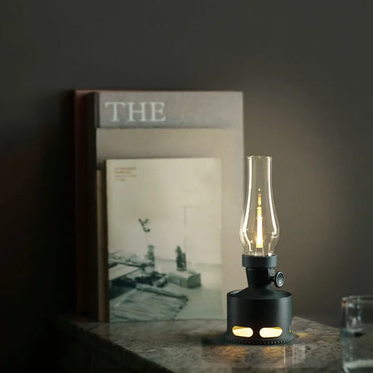 Lampe LED vintage de Hans Johansson – Design nostalgique avec technologie LED moderne, rechargeable par USB-C