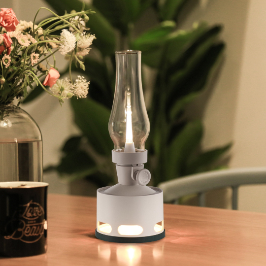 Lampe LED vintage de Hans Johansson – Design nostalgique avec technologie LED moderne, rechargeable par USB-C