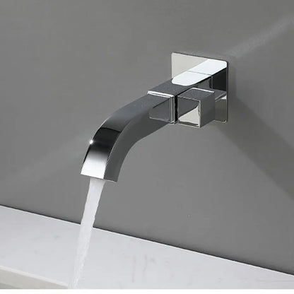 Robinet mural moderne en laiton – Design élégant avec des options de finition polyvalentes