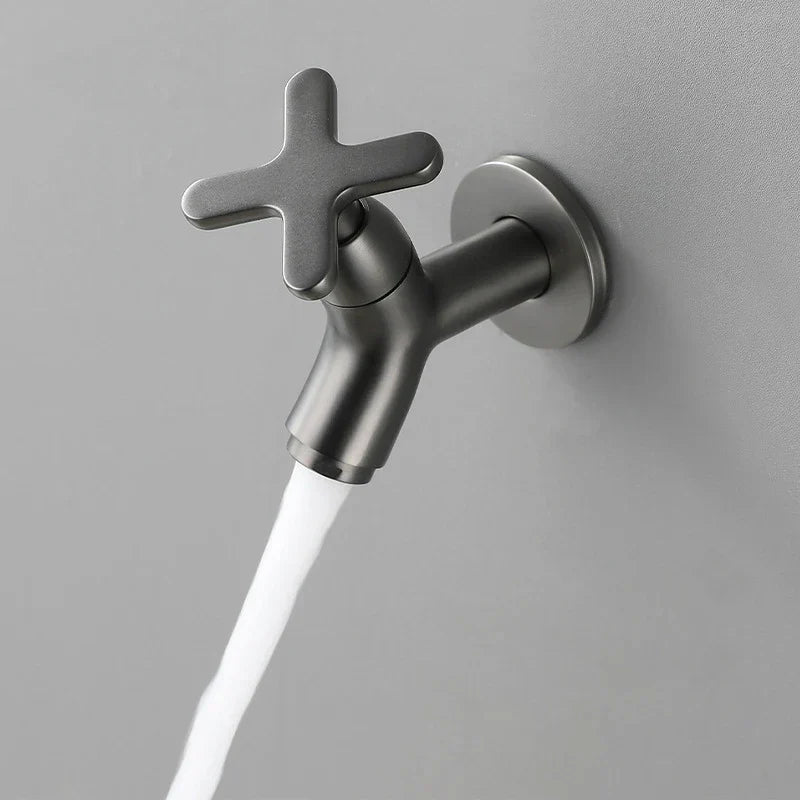 Robinet en laiton monté sur mur – Mélangeur monocommande durable pour espaces intérieurs et extérieurs