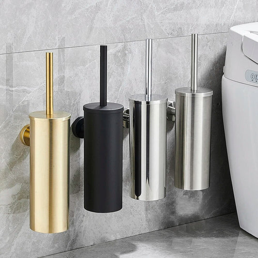 Support de brosse de toilette mural en acier inoxydable – Design moderne
