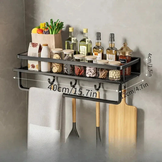 Étagère de cuisine murale – Solution de rangement élégante et gain de place