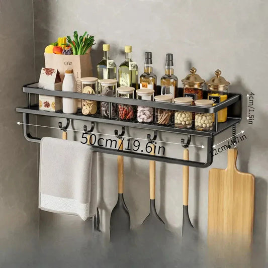 Étagère de cuisine murale – Solution de rangement élégante et gain de place