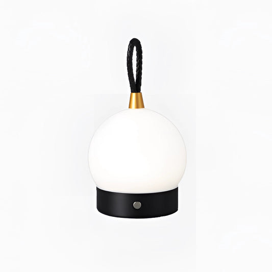 Lampe de table LED sans fil et étanche – Design orb portable avec fonction de charge rapide, pour intérieur et extérieur