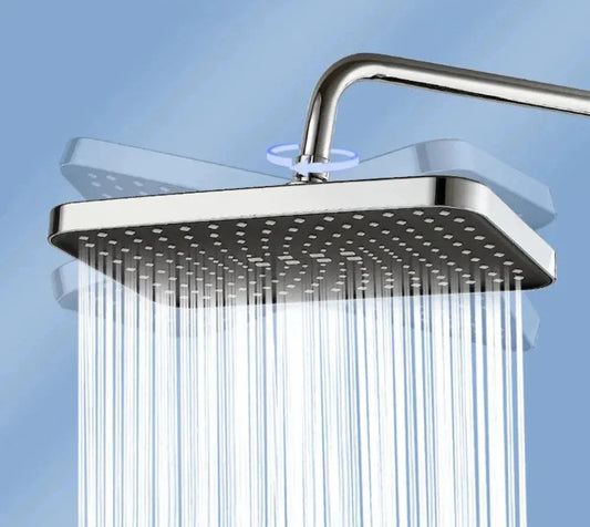 Tête de Douche Pluviale Économiseur d'Eau – Luxe Haute Pression Design Ciel Étoilé Chromé