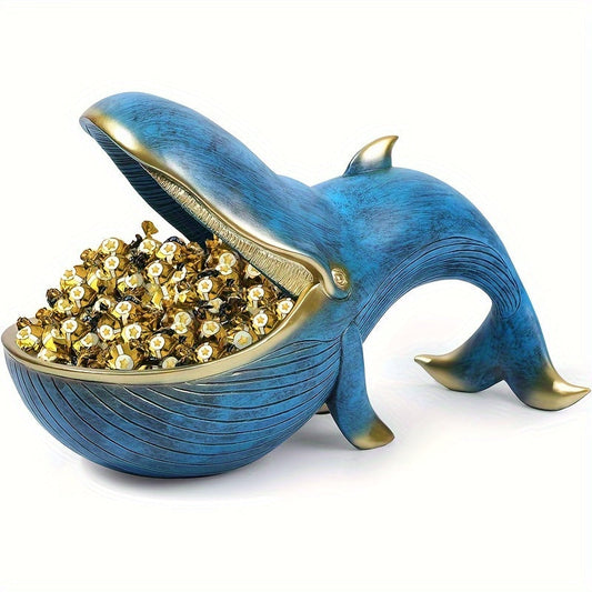 WhaleServe Bonbonnière – Décor de baleine ludique pour bonbons, clés et rangement