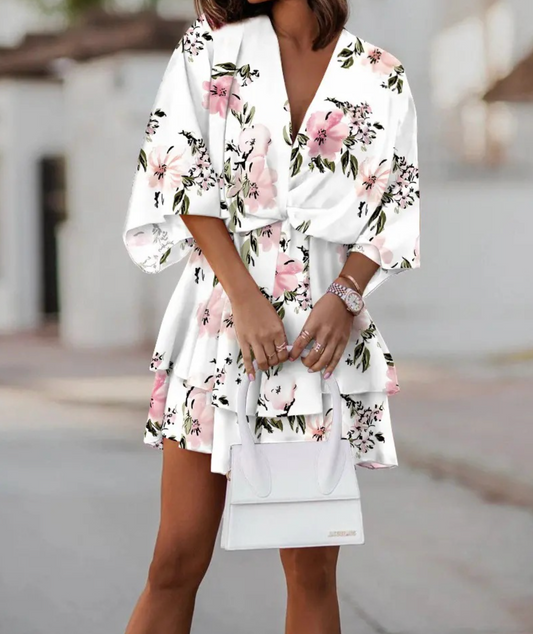 Valeria - mini robe florale bohème