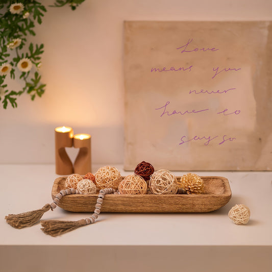 WoodServe Bol en bois pour une décoration rustique et des applications polyvalentes