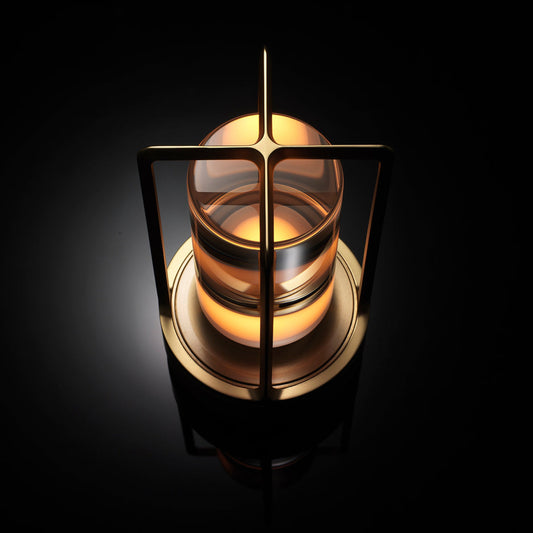 Lampe de table LED rechargeable moderne au style rétro – Design en aluminium portable