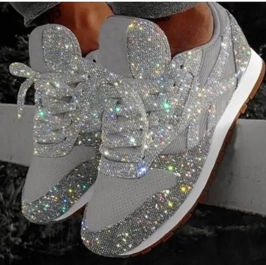 Baskets Éblouissantes en Paillettes pour Femmes